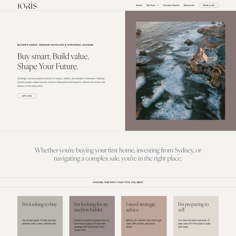 Joris Website Screenshot