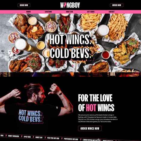 Wingboy Website Screenshot