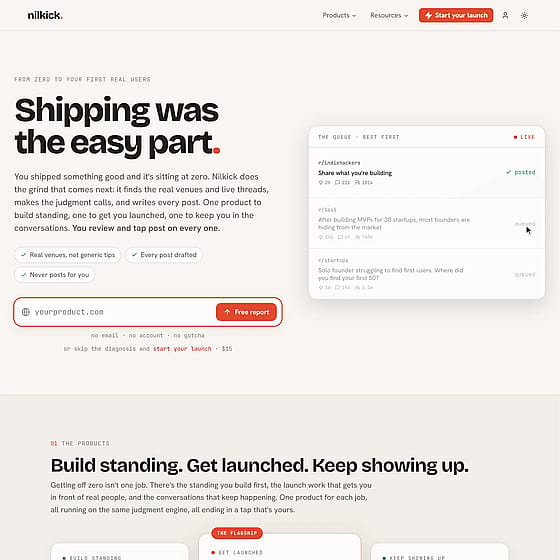 Nilkick website