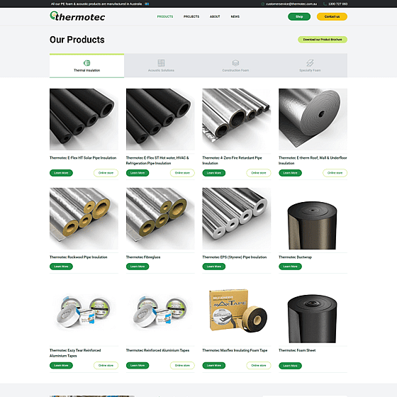 Thermotec website