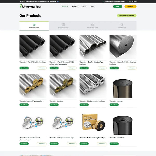 Thermotec website