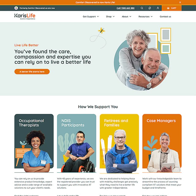 Karis Life website