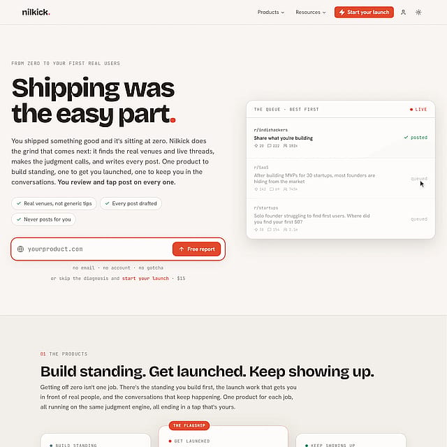 Nilkick website