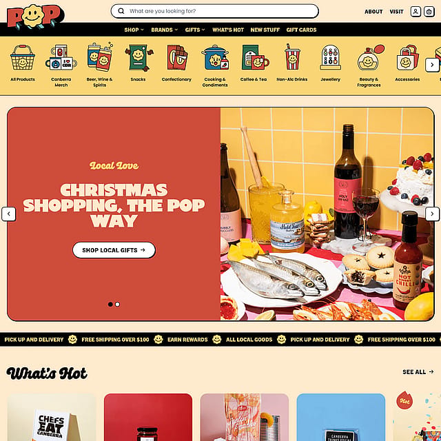 POP Local website