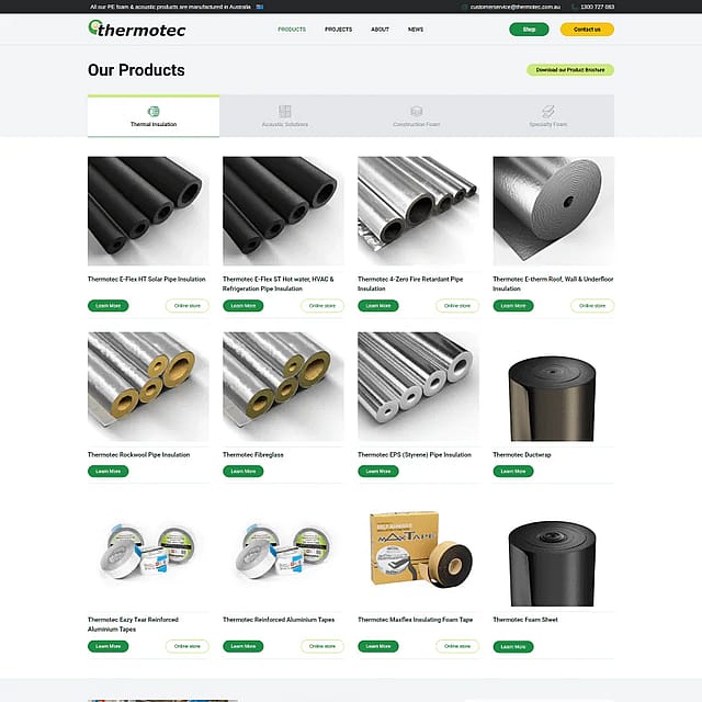 Thermotec website