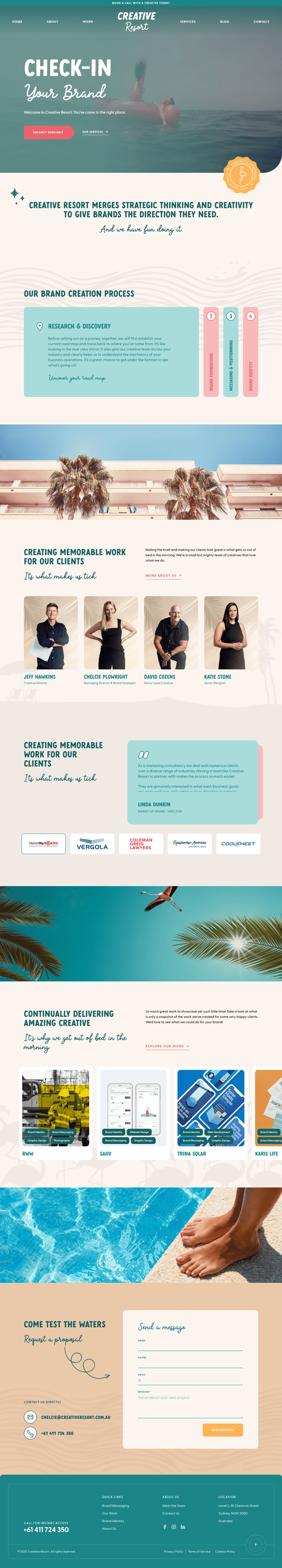 Creative Resort Homepage