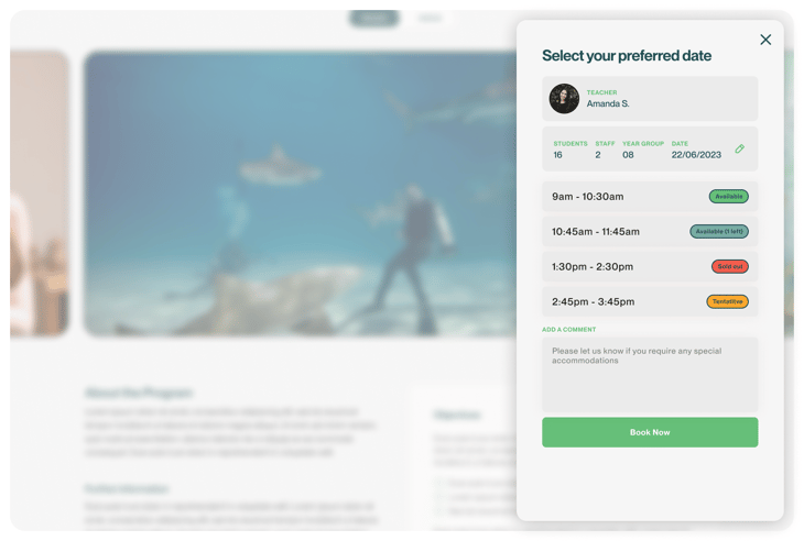 Edtripper Booking Screenshot