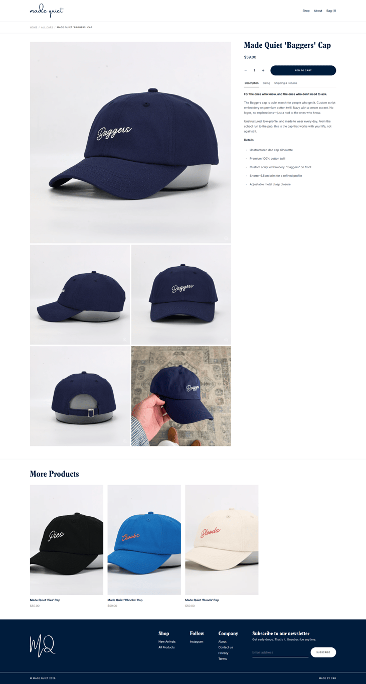 Made Quiet Product Page