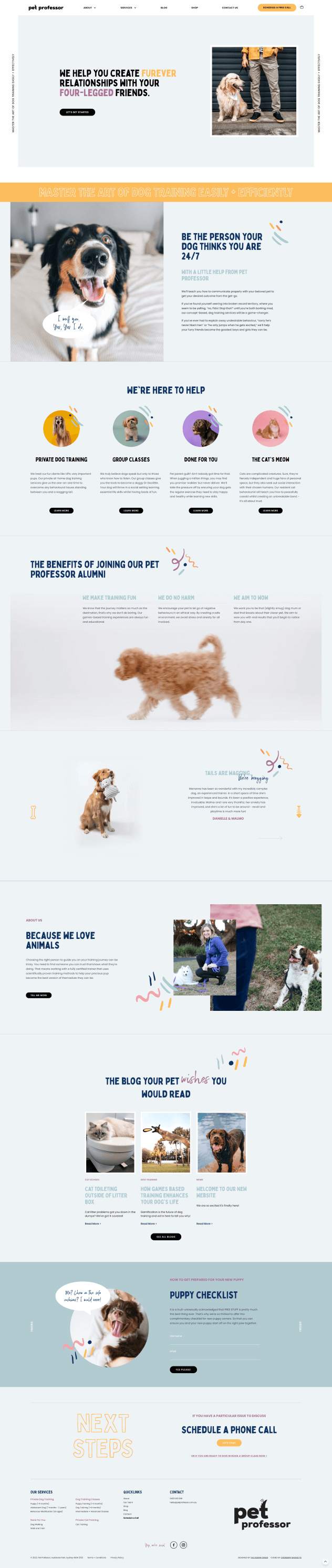 Pet Professor Frontend Screenshot