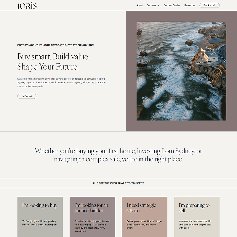 Joris Website Screenshot