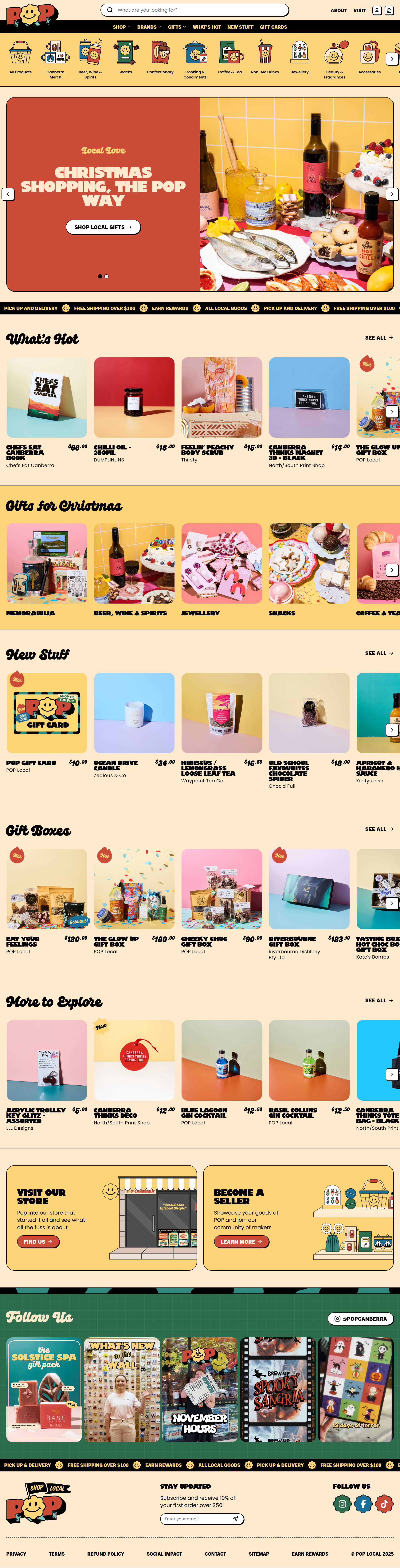 POP Local Website Screenshot