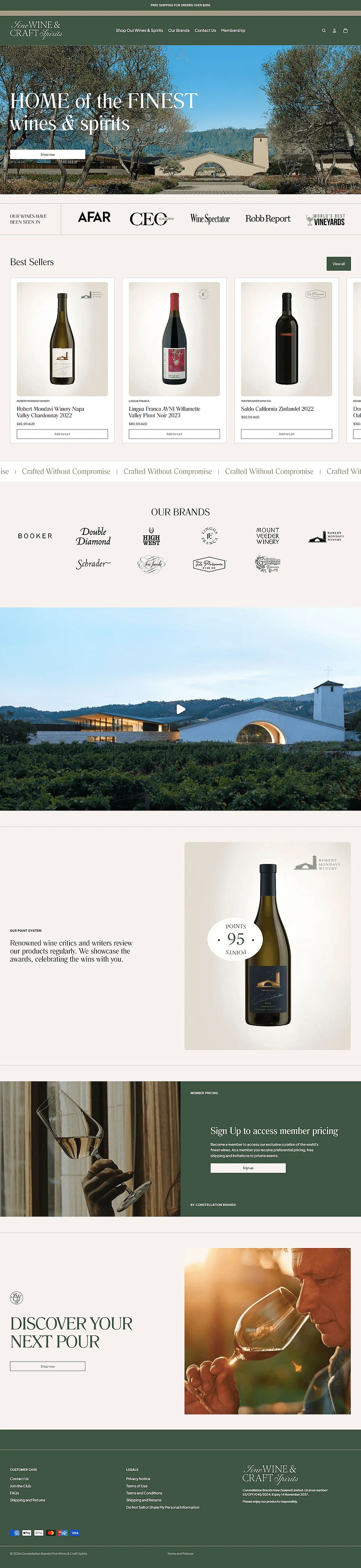 Constellation Brands screenshot