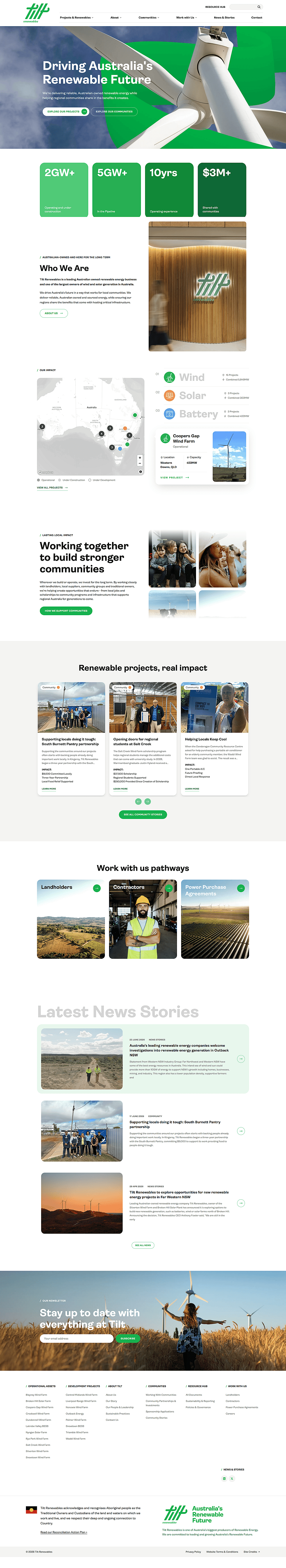Tilt Renewables screenshot